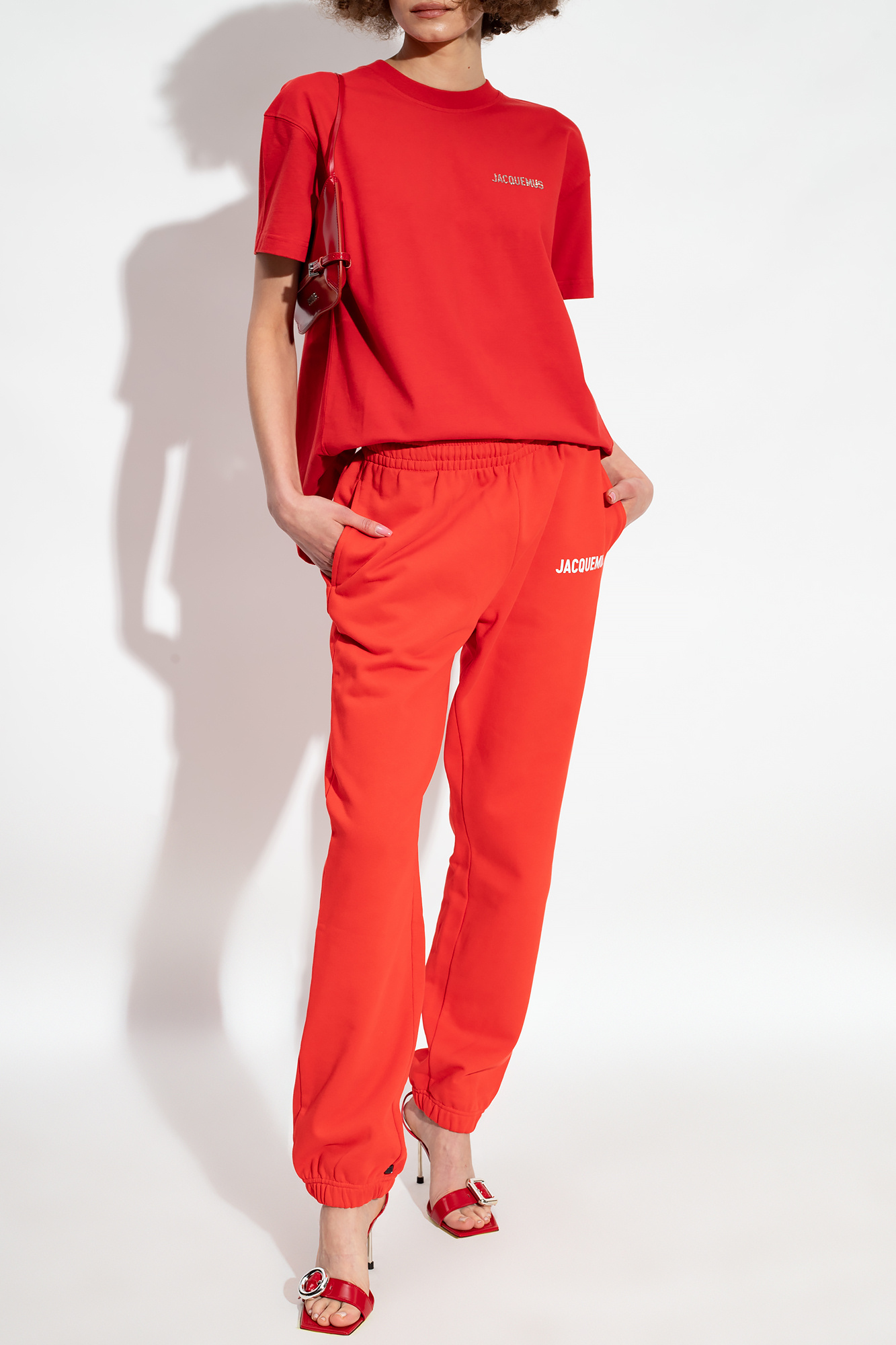 shirt with logo Jacquemus - Red 'Fiesta' T - layered zipped shirt with logo Jacquemus - Red 'Fiesta' T - layered zipped